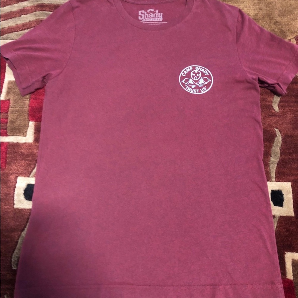 EMINEM CAMP SHADY T Shirt Maroon Limited Edition Slim Shady MEDIUM